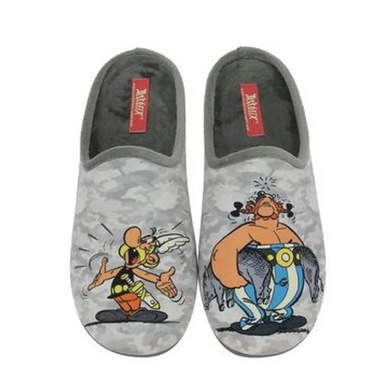 Mules Astérix et Obélix pour homme marque La maison de l'espadrille. Référence A14 Gris. Disponible chez Chauss'Family magasin de chaussures à Issoire.