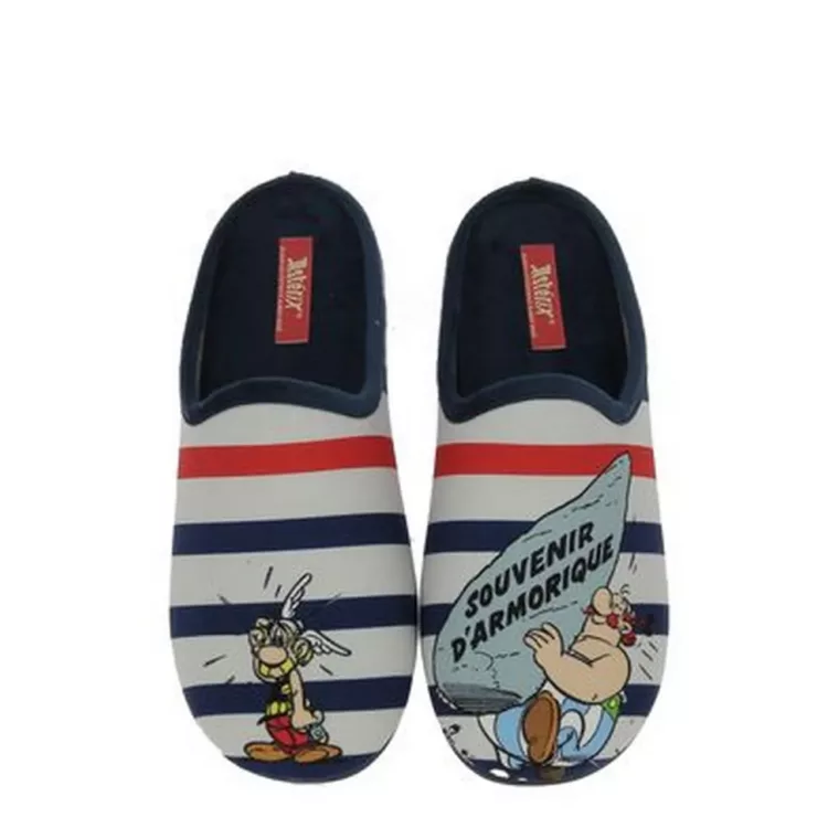Mules Astérix et Obélix pour homme marque La maison de l'espadrille. Référence A15 Marine. Disponible chez Chauss'Family magasin de chaussures à Issoire