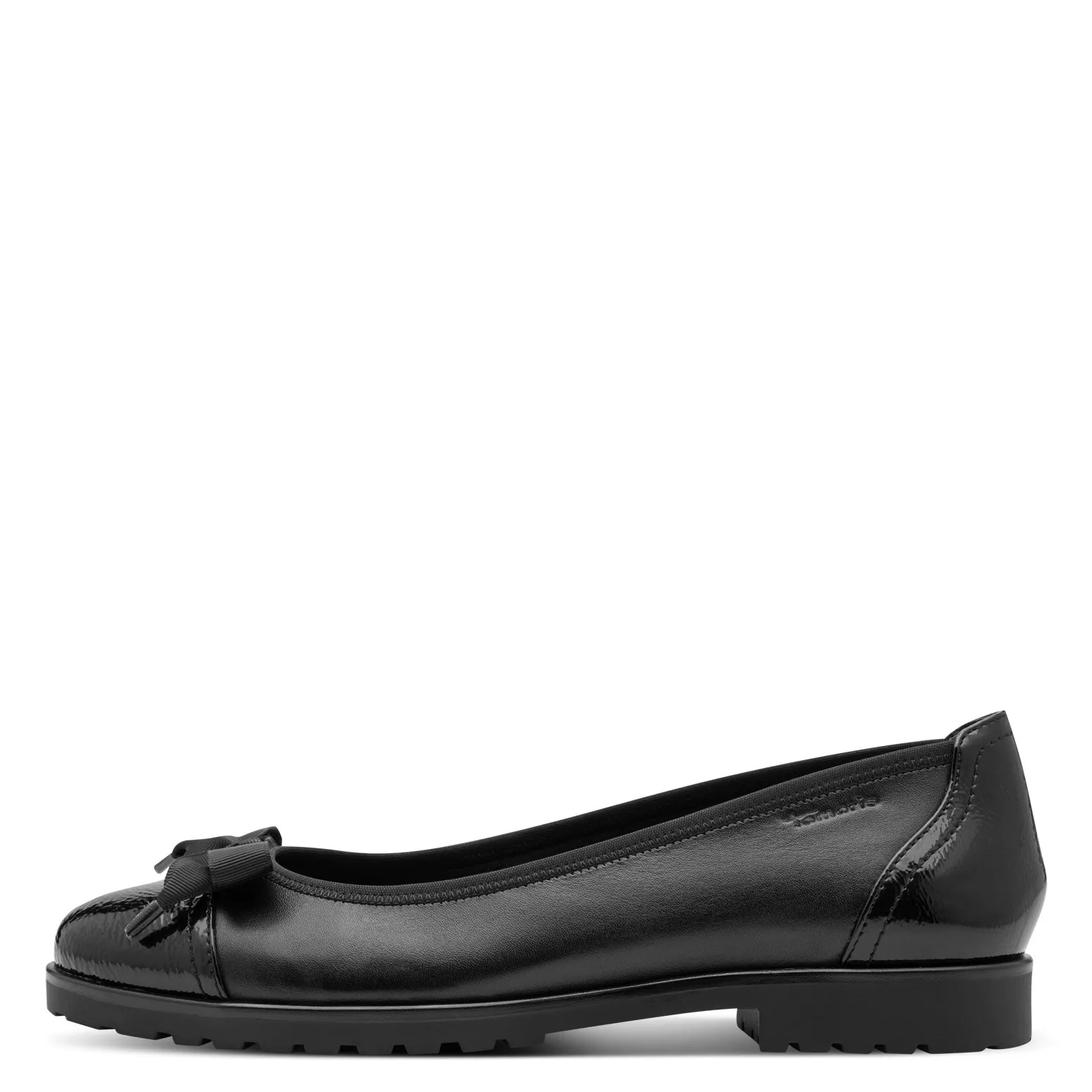 Ballerines noires Tamaris pour femme. Référence : 22126-43 001 Black. Disponible chez Chauss'Family magasin de chaussures à Issoire.