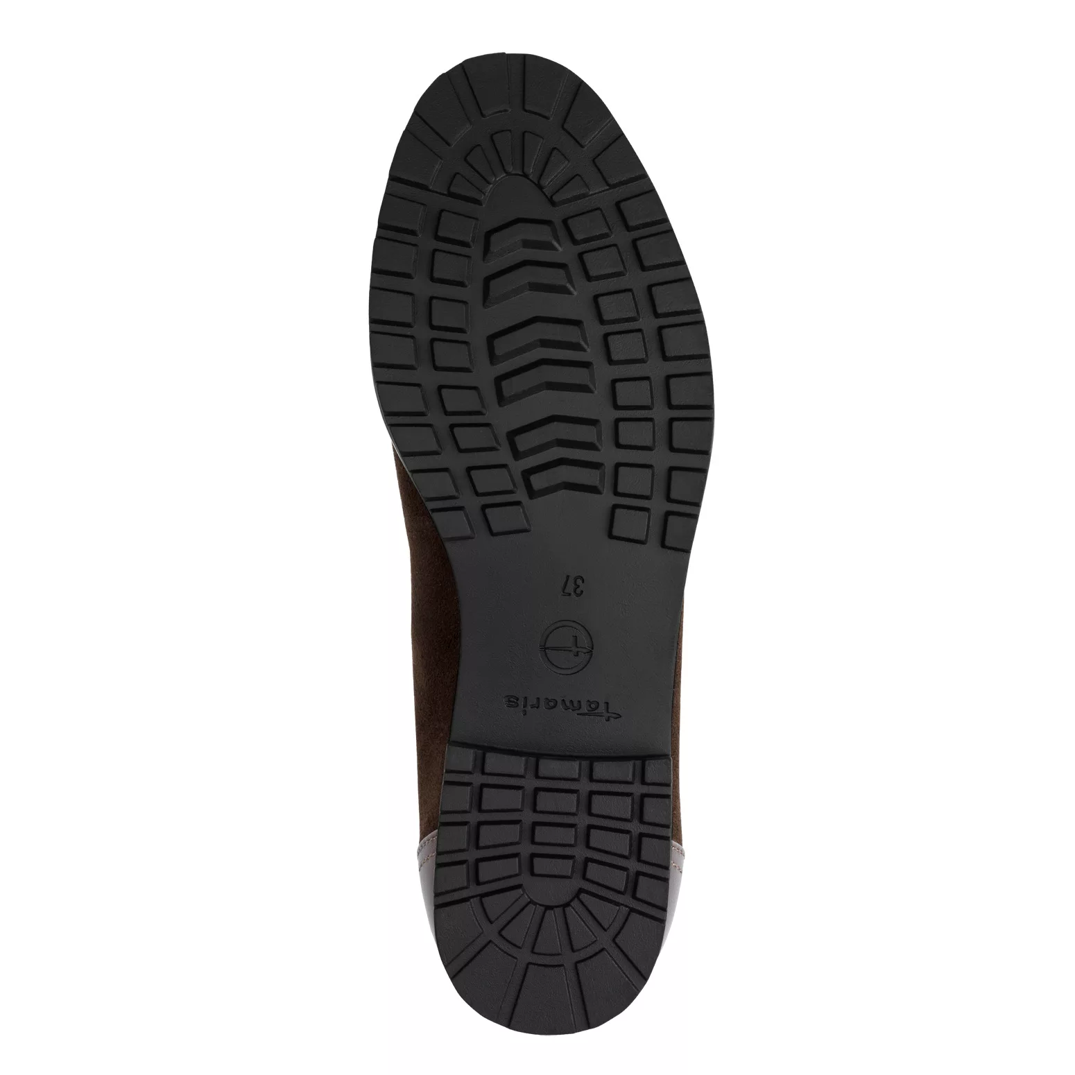 Ballerines marron Tamaris pour femme. Référence : 22126-43 347 Mocca Suede. Disponible chez Chauss'Family magasin de chaussures à Issoire.