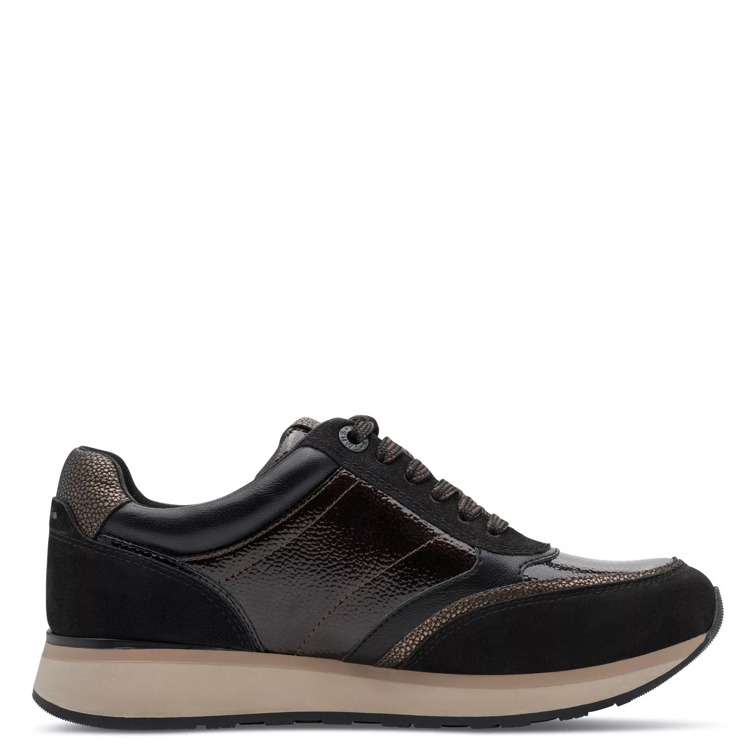 Baskets noires Tamaris pour femme. Référence : 23726-43 098 Black Comb. Disponible chez Chauss'Family magasin de chaussures à Issoire.
