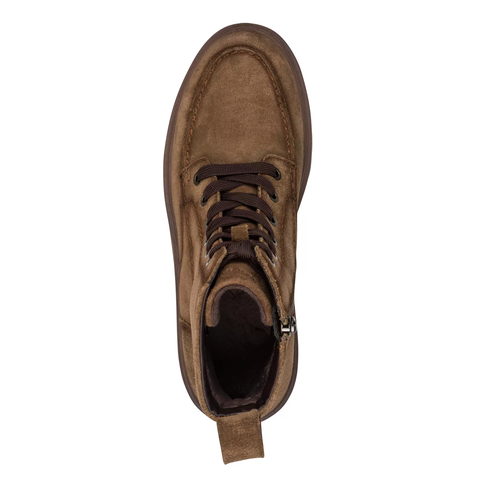 Bottines camel à lacets de la marque Tamaris pour femme. Référence : 25234-47 310 Camel. Disponible chez Chauss'Family magasin de chaussures à Issoire.