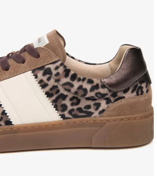 Baskets léopard femme marque NeroGiardini. Référence I617426D 442. Disponible chez Chauss'Family magasin de chaussures à Issoire.
