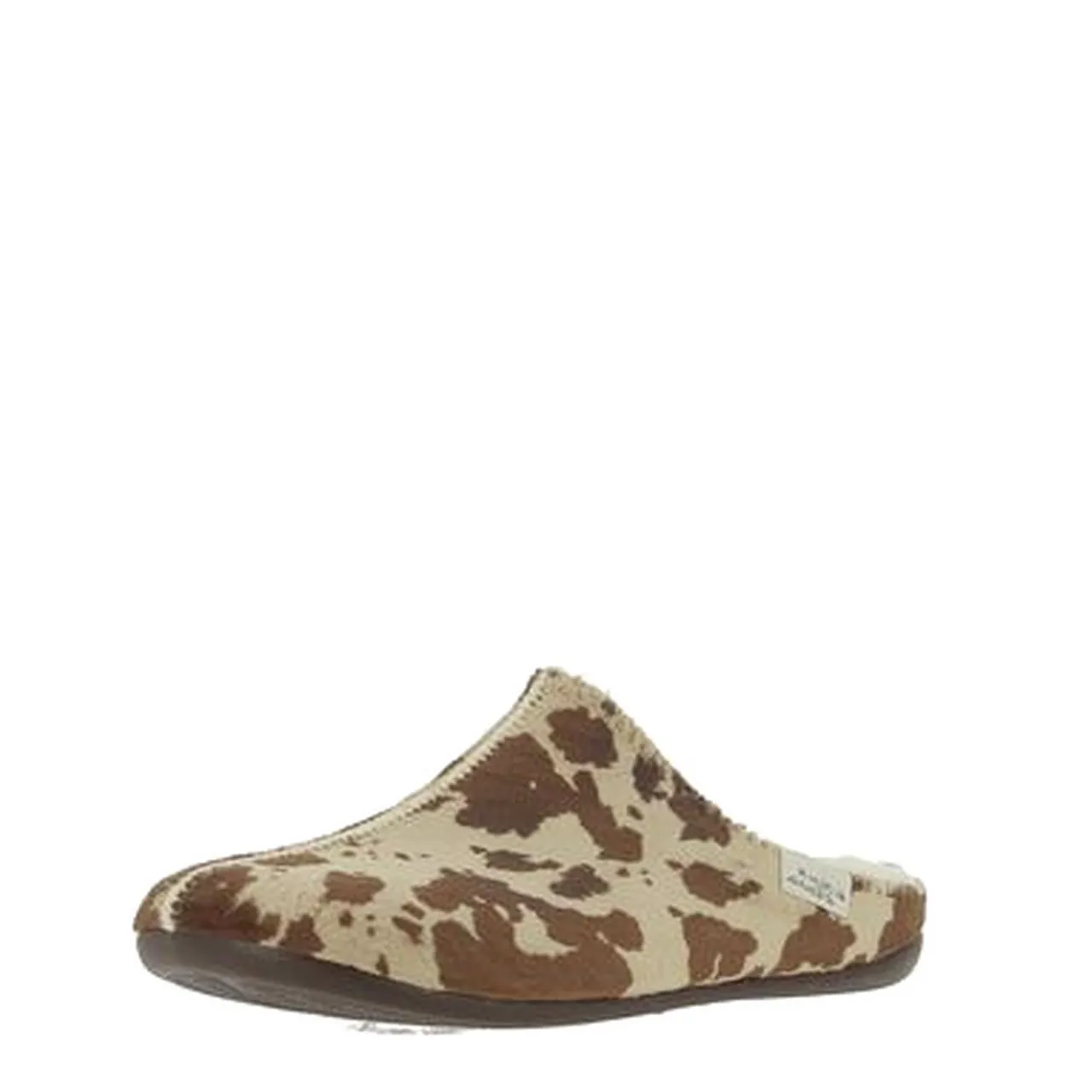 Mules chaudes motif vache La maison de l'espadrille pour femme. Référence : 6029 Vache . Disponible chez Chauss'Family magasin de chaussures à Issoire.