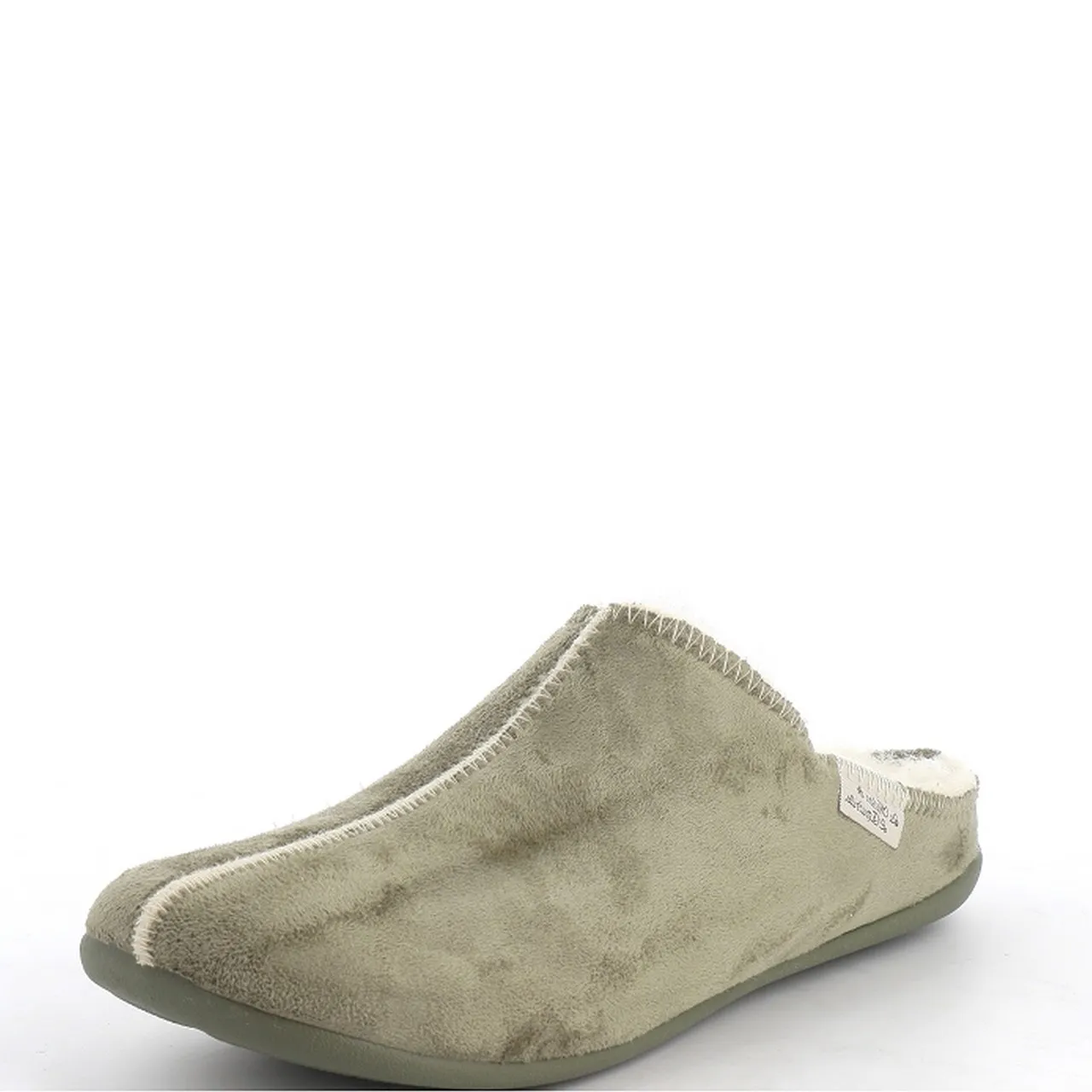 Mules chaudes kaki La maison de l'espadrille pour femme. Référence : 6031 Kaki. Disponible chez Chauss'Family magasin de chaussures à Issoire.