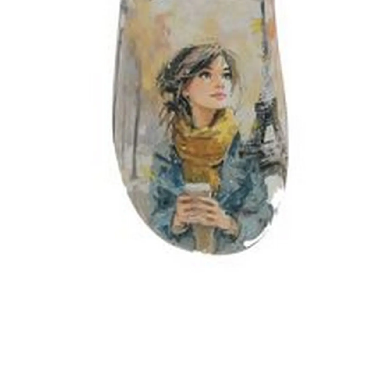 Charentaises motif Paris La maison de l'espadrille pour femme. Référence 6168 Taupe. Disponible chez Chauss'Family magasin de chaussures à Issoire