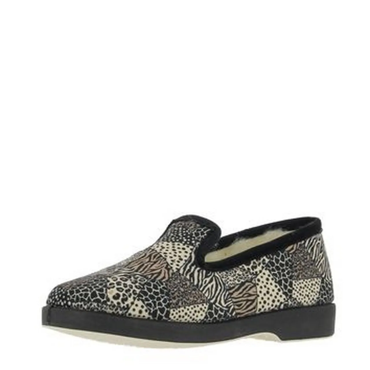 Charentaises Léopard La maison de l'espadrille pour femme. Référence 6245 Taupe. Disponible chez Chauss'Family magasin de chaussures à Issoire