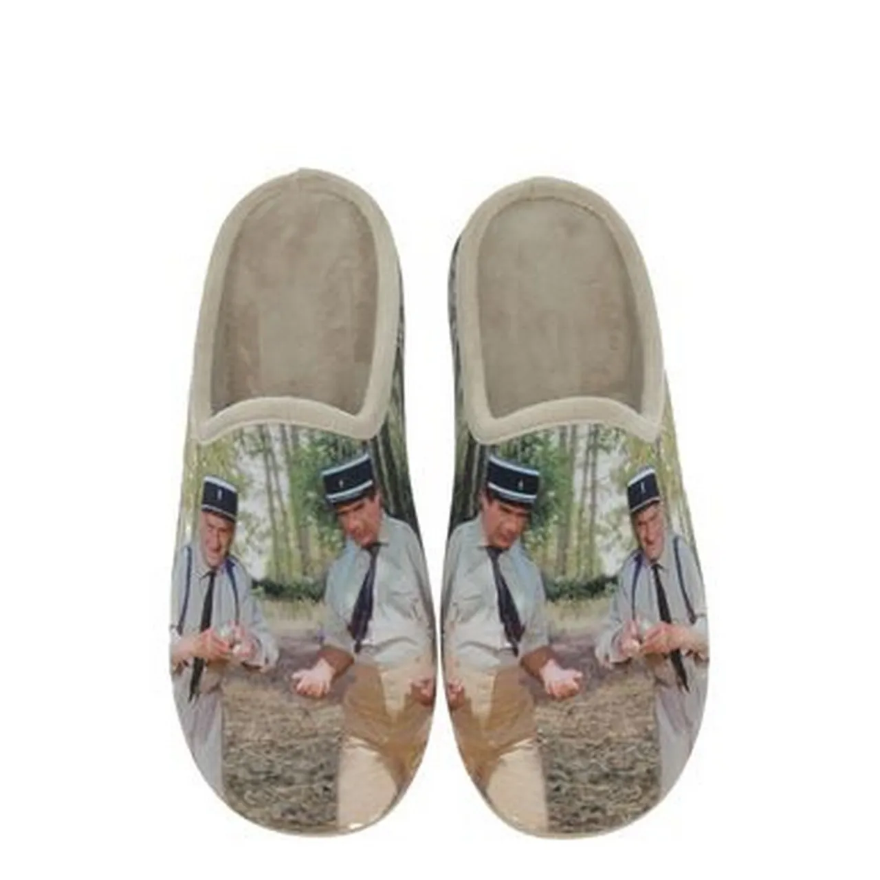Mules Le Gendarme de Saint-Tropez La maison de l'espadrille pour homme. Référence 6775 Beige. Disponible chez Chauss'Family magasin chaussures Issoire