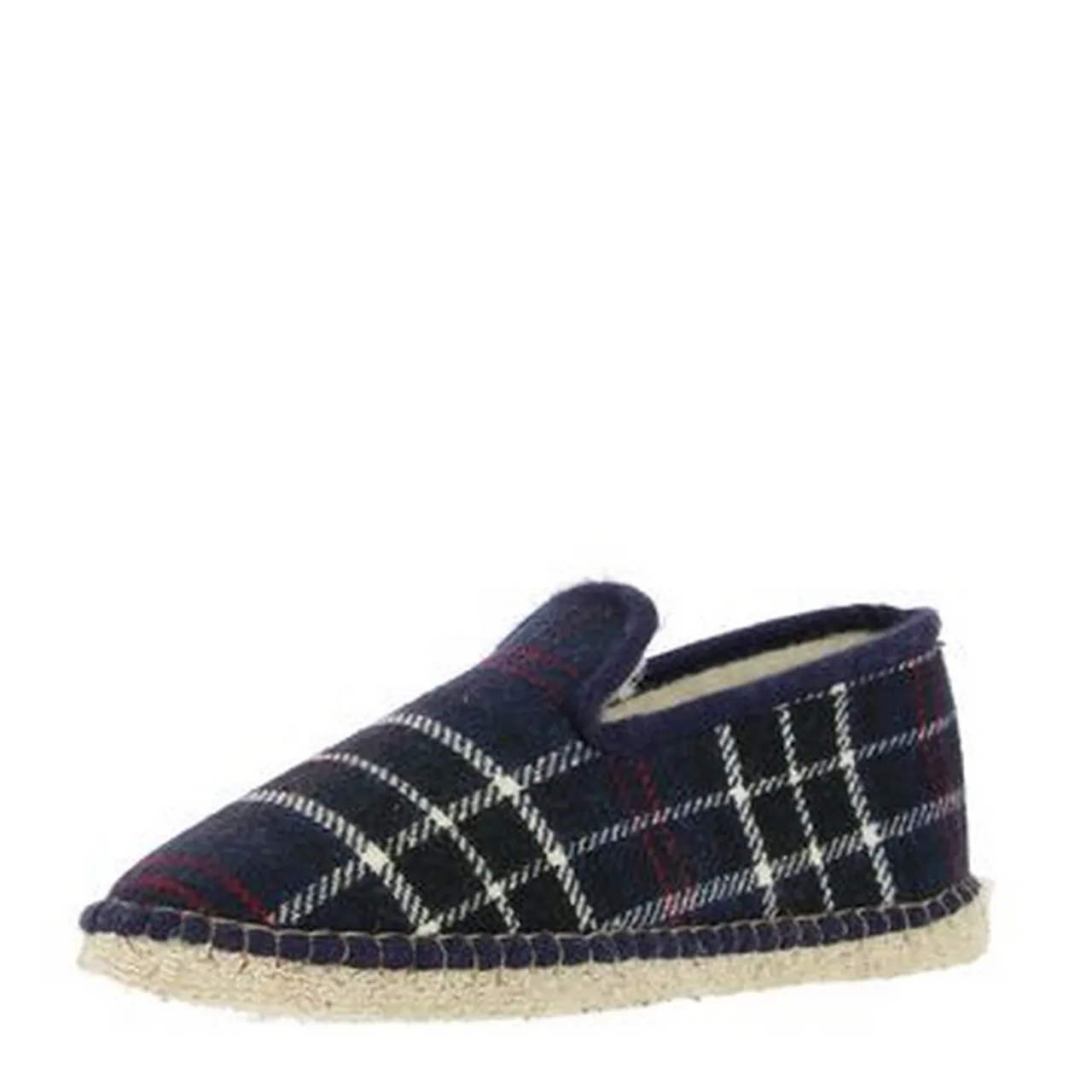 Charentaises semelles feutre pour homme marque La maison de l'espadrille. Référence F4160 Marine. Chauss'Family magasin de chaussures à Issoire.