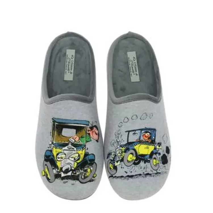 Mules Gaston pour homme marque La maison de l'espadrille. Référence G152 Gris. Disponible chez Chauss'Family magasin de chaussures à Issoire.