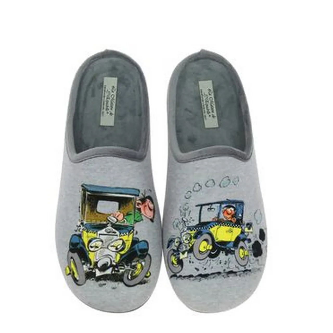 Mules Gaston pour homme marque La maison de l'espadrille. Référence G152 Gris. Disponible chez Chauss'Family magasin de chaussures à Issoire.