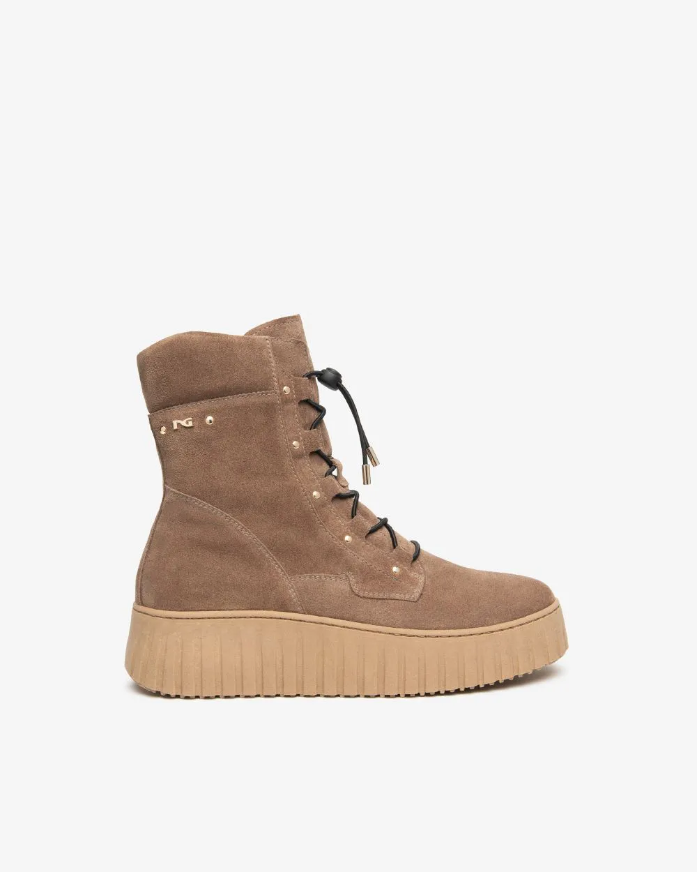 Bottines marron à plateforme femme marque NeroGiardini. Référence I61824D 442 . Disponible chez Chauss'Family magasin de chaussures à Issoire.