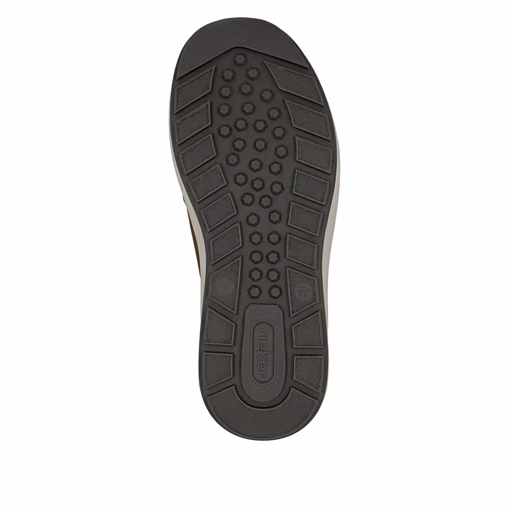 Baskets marron larges pour homme marque Rieker. Référence 11500-22 Marron. Disponible chez Chauss'Family magasin de chaussures à Issoire.
