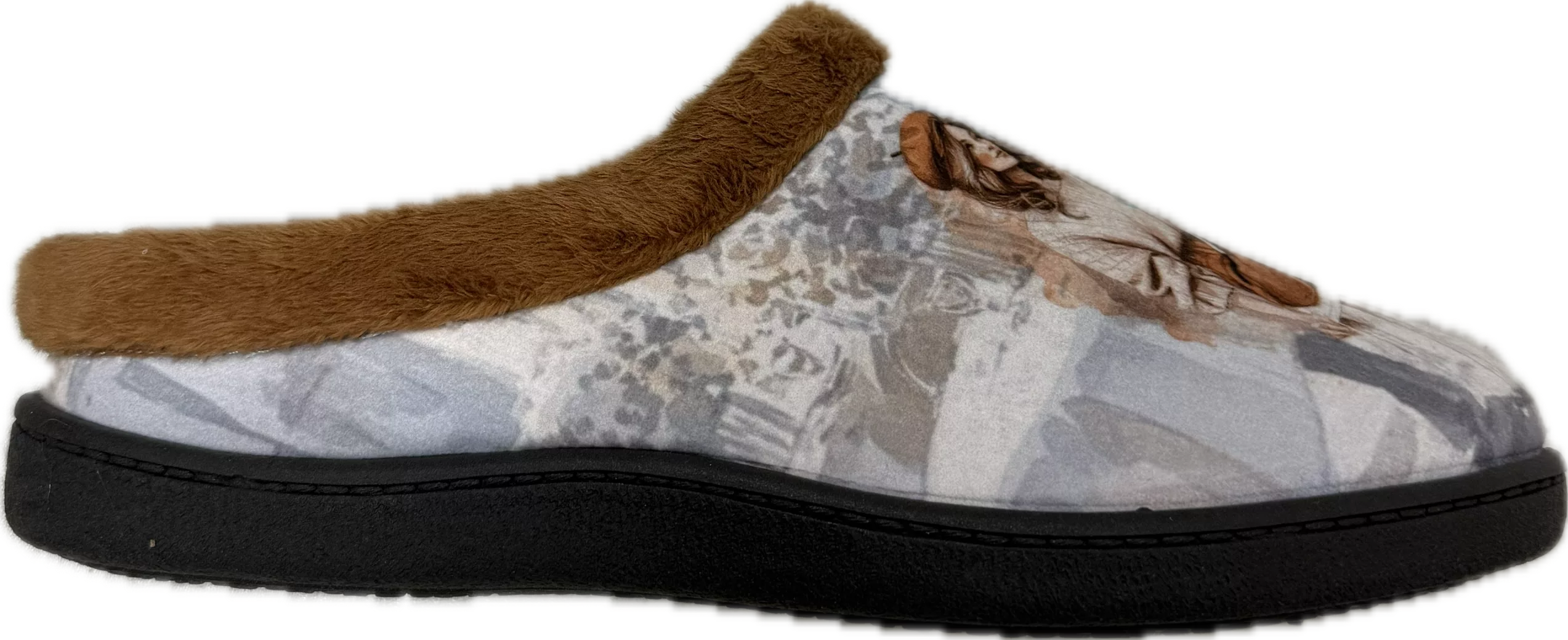 Mules motif Paris pour femme de la marque Plumaflex. Référence : Art Paris 12213. Chauss'Family Issoire magasin de chaussures à Issoire.