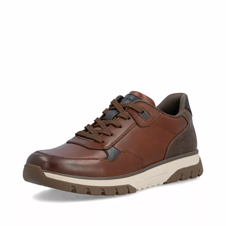 Baskets marron larges pour homme marque Rieker. Référence B9301-25 Marron. Disponible chez Chauss'Family magasin de chaussures à Issoire.