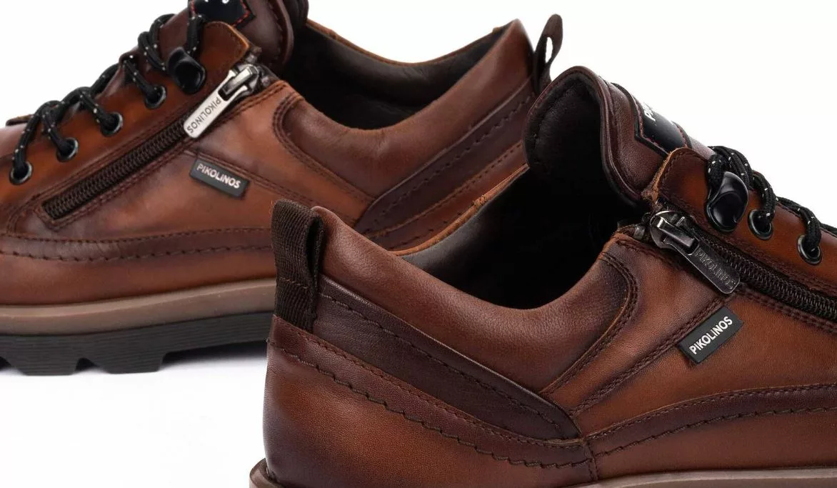 Chaussures à lacets de la marque Pikolinos. Référence Vigo M3M-4163C1 Cuero. Disponible chez Chauss'Family magasin de chaussures à Issoire.