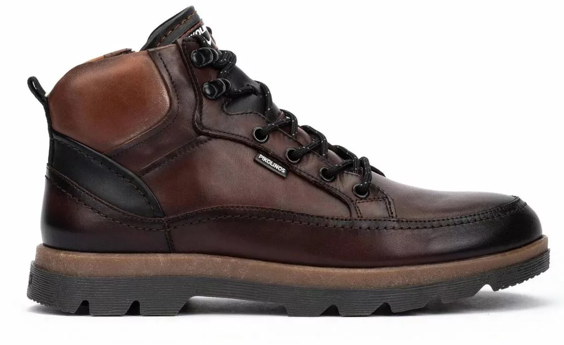 Bottines à lacets de la marque Pikolinos. Référence Vigo M3M-8107C1 Cuero. Disponible chez Chauss'Family magasin de chaussures à Issoire.